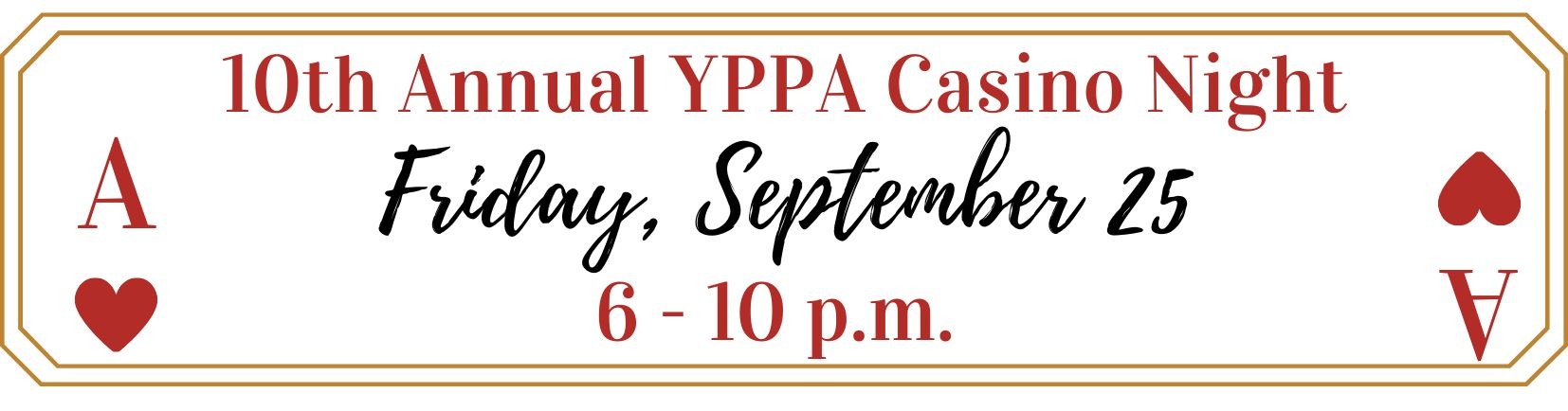 YPPA Casino Night Invitation
