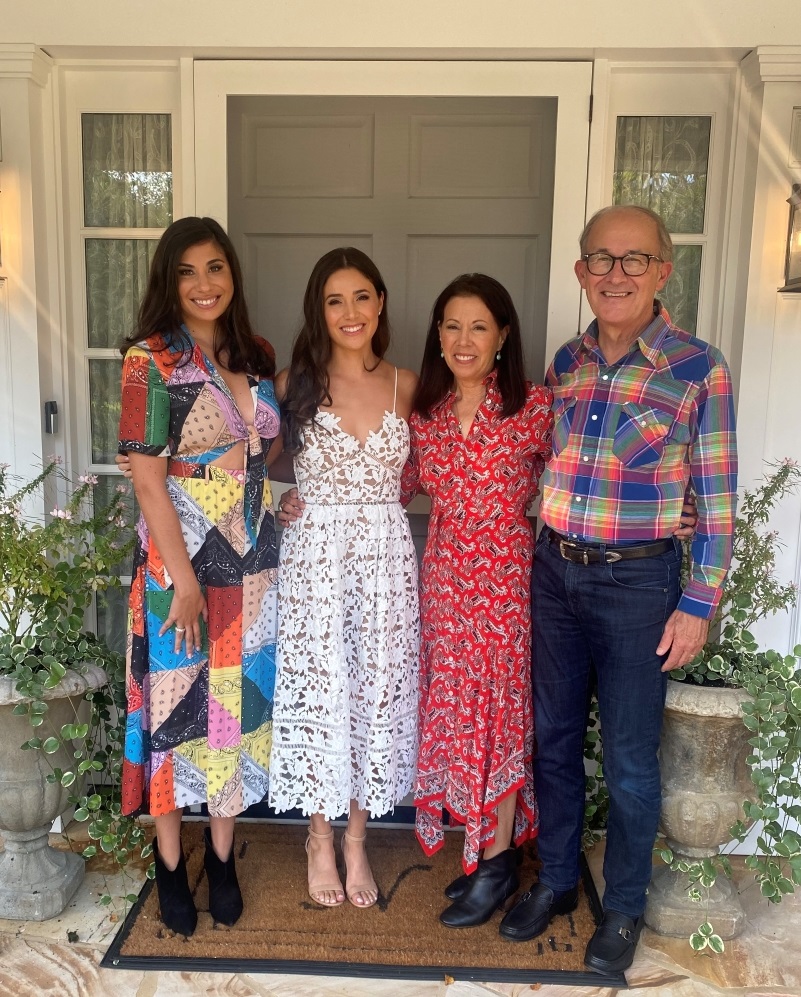 Michelle, Jennifer, Lisa and Chuck Noski celebrating Jennifer's wedding weekend