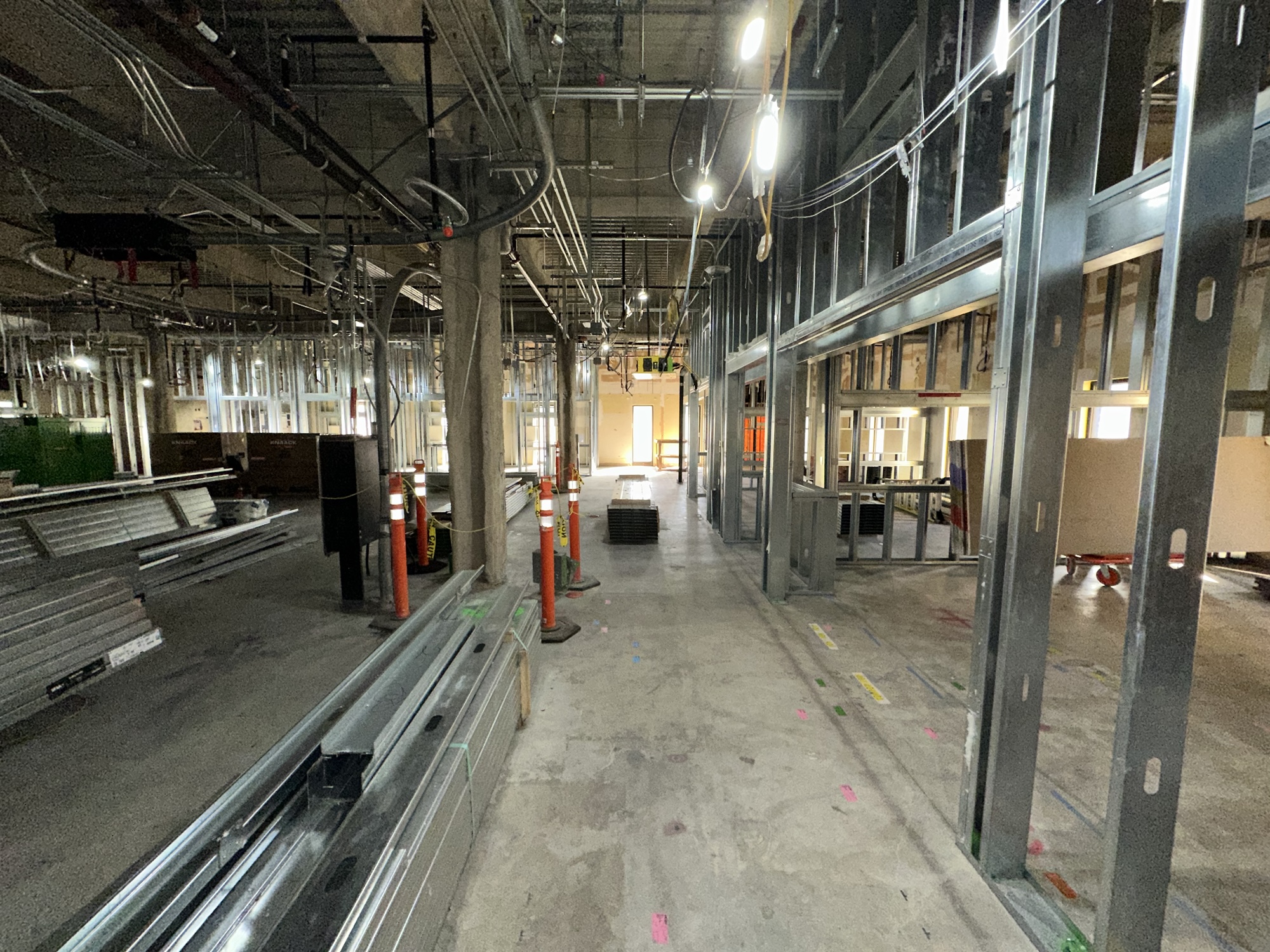 Progress of Patient Room under construction