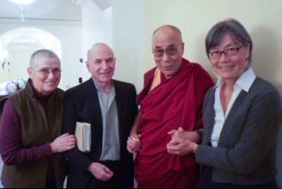Tenzin with Buddhist Monks