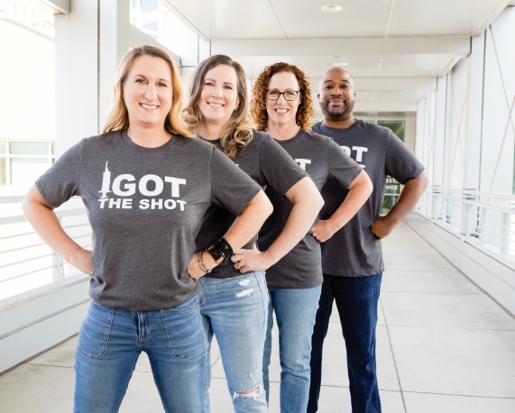 Leah Romine, Tammy Ginder, Chris Bacon and Heather Shay