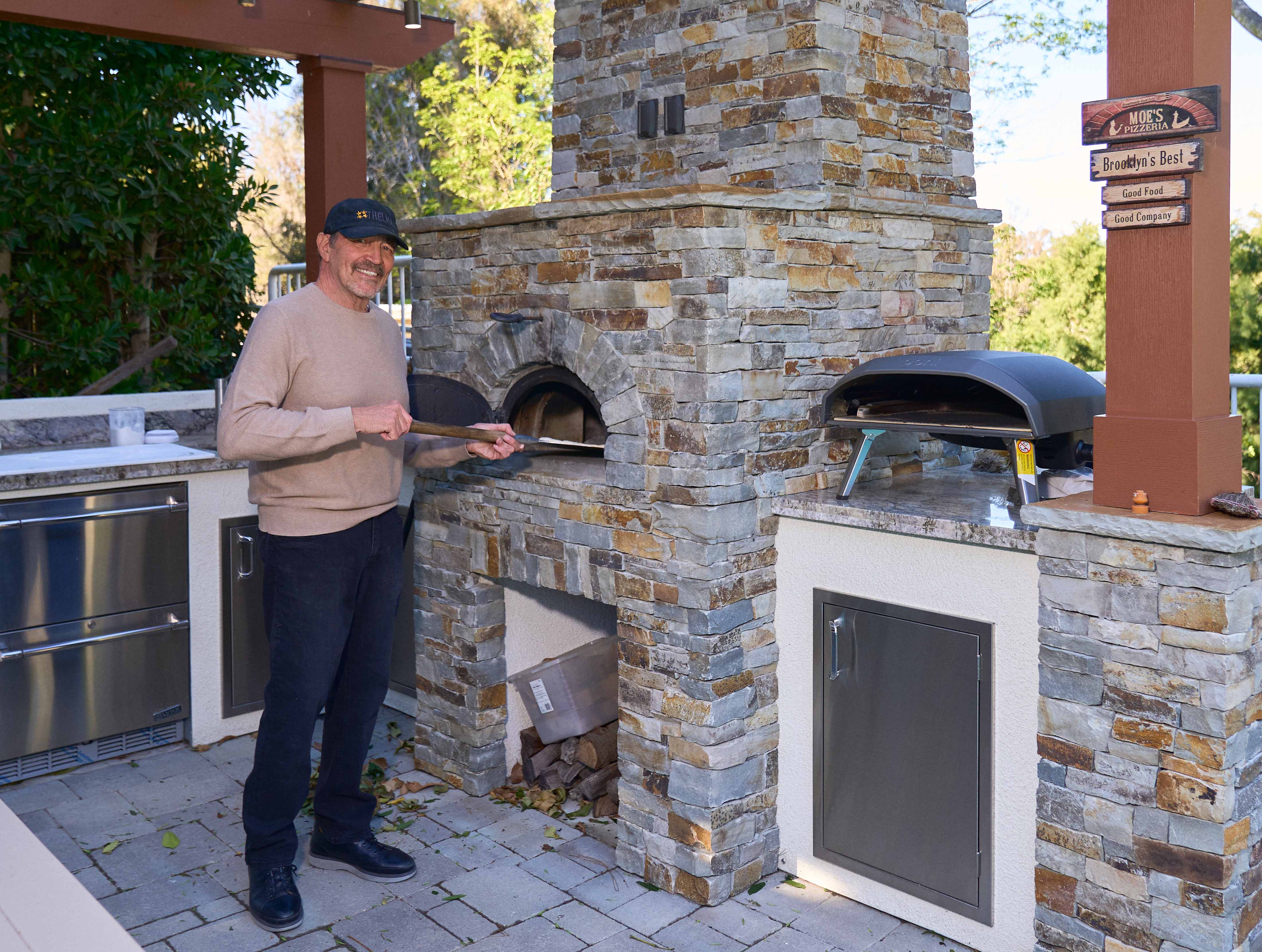 Dr. Gelbart Making Pizza