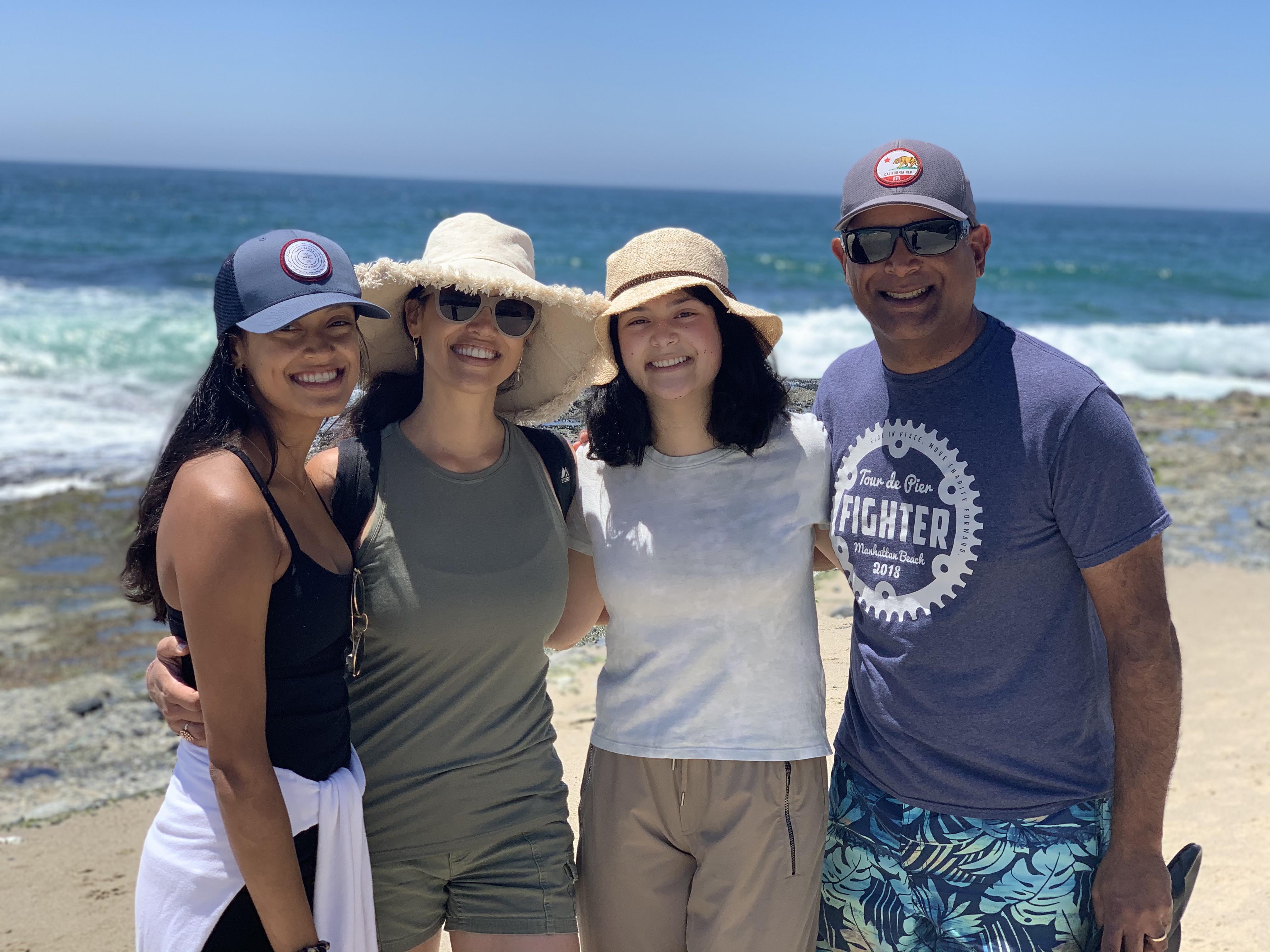 Sheth Family on the Beach